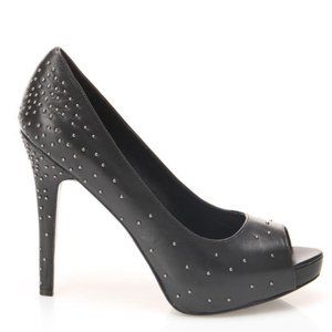 Kay Peep Toe Pump In Black